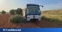 Un accidente de un autobús escolar deja al conductor herido y niños 11 ilesos en Pozuelo de Calatrava (Ciudad Real)