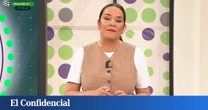 Toñi Moreno (Canal Sur), incapaz de mirar a cámara, por lo que enseña la víctima de una brutal paliza