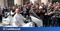 El papa León XIV sobre dos ruedas: le regalan una moto BMW, la firma y bendice y se subastará con fines solidarios