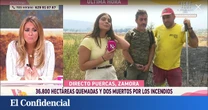 Llorando y con un ataque de nervios: Pepa Romero calma a una reportera de Antena 3, atrapada en un incendio