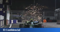 Alonso y Sainz se zampan un buen aperitivo en Singapur, pero cuidado con el primer plato
