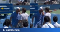 Dos tenistas casi llegan a las manos en un partido del US Open durante un cambio de lado