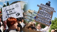 Protest naukowców przed Sejmem. „Z pustego i Skłodowska nie naleje”