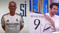 Mou da el "sí" a Florentino con la camiseta del Madrid mientras Riquelme dice tener "fichado" a Haaland