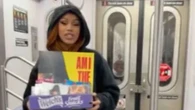 Huge American rapper divides fans as she’s spotted flogging new album on the subway