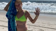 Shark Tank’s Barbara Corcoran, 76, reveals her jaw-dropping figure in neon green bikini in beach photo