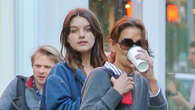 Katie Holmes’ daughter Suri Cruise, 18, looks like famous mom’s twin as the duo step out in denim for coffee in NYC