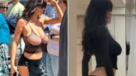 Bianca Censori shows off her bare butt as she goes bottomless in just a crop top, belt and heels for new photoshoot