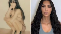 Bianca Censori looks the double of Kim Kardashian as she poses in sheer mini dress and heels