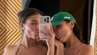 Lori Harvey reveals six-pack abs in tiny brown bikini for mirror selfie on Ibiza getaway with girlfriends