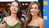 Ageless Jessica Alba, 44, looks like her teen daughter’s sister in strapless leather dress at London theater with Honor