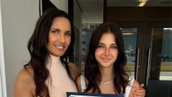 Top Chef alum Padma Lakshmi proudly poses with rarely-seen daughter Krishna, 14, as teen is ‘off to high school’