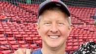 Jeopardy! host Ken Jennings seen in casual tee, skinny jeans and giant name tag despite TV fame at Red Sox game