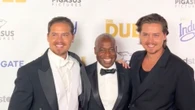 Dylan and Cole Sprouse reunite with Suite Life co-star Phill Lewis at The Duel premiere as fans gush ‘this is iconic’