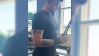 Teen Mom Tyler Baltierra drives fans wild as he reveals bulge in skintight black sweatpants during arm day at the gym