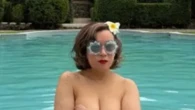 RHOBH star, 66, goes completely naked and shows off curves in unedited photo for pool ‘thirst trap’
