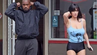 Bianca Censori goes braless in plunging blue strappy top on date with Kanye