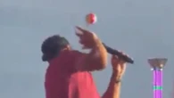 Watch the shock moment US music star is hit in the face by object live on stage