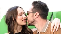 Pete Davidson’s pregnant girlfriend Elsie Hewitt nearly busts out of VERY tiny leather bikini and shows off growing bump