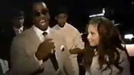 Disturbing moment Diddy lets out creepy laugh as he invites child star, 13, to party after presenting Best Villain award