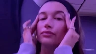 Hailey Bieber wears baggy sweatshirt and does ‘hydration routine’ as fans gush over pregnant star’s ‘beautiful’ skin