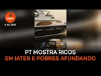 PT mostra ricos em iates e pobres afundando