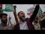 Manifestants à Istanbul s'en prennent au magazine LeMan pour une caricature controversée du Mahomet