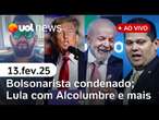 Trump fala do Brasil e ameaça tarifas: o que muda; bolsonarista condenado e mais l UOL NEWS ao vivo