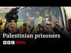 Hamas says 110 Palestinian prisoners freed after chaotic hostage release | BBC News