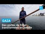 Gaza : sans bateaux, des pêcheurs transforment des portes de frigo en paddles • FRANCE 24