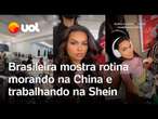 Modelo brasileira mostra rotina trabalhando na Shein e morando na China e vídeo viraliza; confira