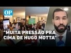 Sindicalistas fazem manifestação na Câmara em frente ao gabinete de Hugo Motta | O POVO NEWS