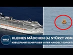 ATLANTIK-DRAMA: Kleines Mädchen stürzt vom Kreuzfahrtschiff „Disney Dream“ | Vater handelt sofort!