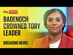 'This is the most enormous honour': Kemi Badenoch wins Tory leadership race