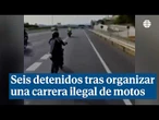 Seis detenidos tras organizar un grupo de motoristas una carrera ilegal en la A-7