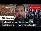 Lula e Milei no G20; entrevista com Boulos; racismo de alunos da PUC | Reapresentação UOL News