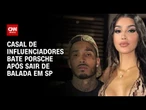 Bia Miranda e Gato Preto batem Porsche após saírem de balada em São Paulo | LIVE CNN
