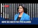 New home secretary welcomes 'Five Eyes' security alliance for talks on how to stop people smuggling