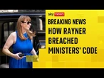 Rayner resigns: Ethics adviser gives ruling on Rayner's conduct