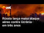 Rússia lança novo ataque aéreo com mísseis e drones contra Ucrânia e deixa mortos e feridos; vídeo