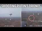 Watch Ukraine's newest drones use built-in SHOTGUNS to down Russian targets one by one