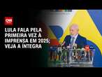 Lula fala pela primeira vez à imprensa em 2025; veja a íntegra | LIVE CNN