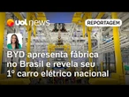 BYD abre nova fábrica no Brasil e revela seu o 1º carro elétrico montado no país: BYD Dolphin Mini