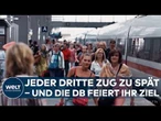 DEUTSCHE BAHN: Mehr als jeder dritte Zug kommt zu spät – DB spricht trotzdem von Erfolg