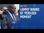 David Lammy warns of 'perilous moment' after Iran meeting in Geneva
