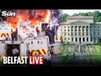 LIVE: Sinn Féin and DUP address the media after talks with Hilary Benn over Belfast riots
