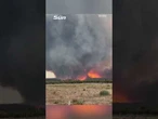 Terrifying moment Utah wildfire spins into fire vortex #news #thesun #utah