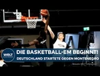 BASKETBALL: Start der Europameisterschaft - Deutschland zum Auftakt gegen Montenegro
