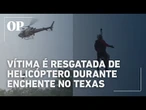 Enchentes no Texas: veja momento em que vítima é resgatada de helicóptero do topo de uma árvore
