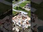 Drone video showing damage from a tornado in Florida